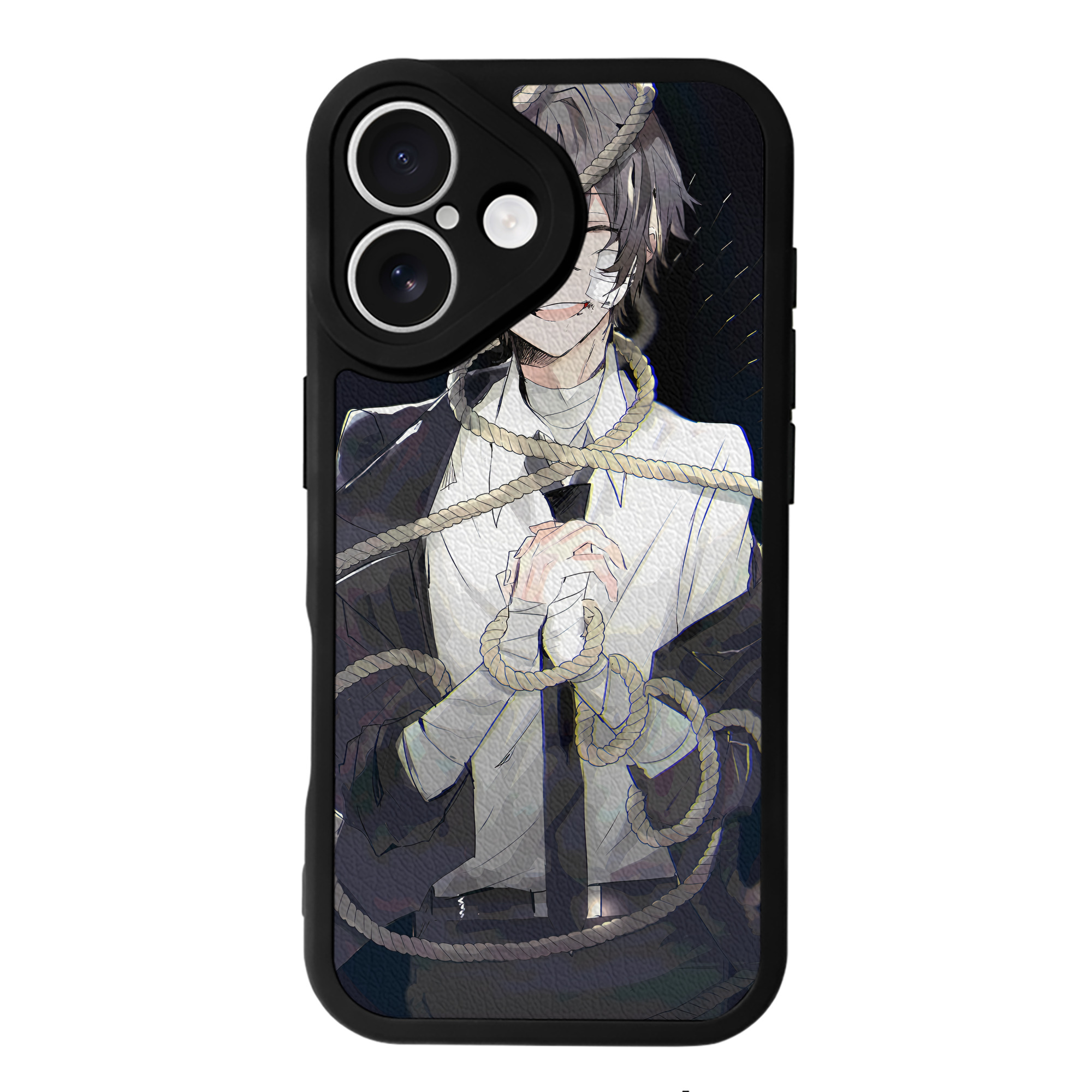 （画像用） 文豪ストレイドッグス Bungo Stray Dogs 【iPhone 16シリーズ対応】シリコンスマホケース（レザー調） 材質：シリコン